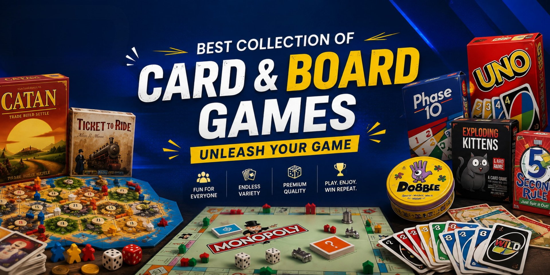 Collection Of Board Games &amp;amp; Card Games offering a site wide discount of 10%