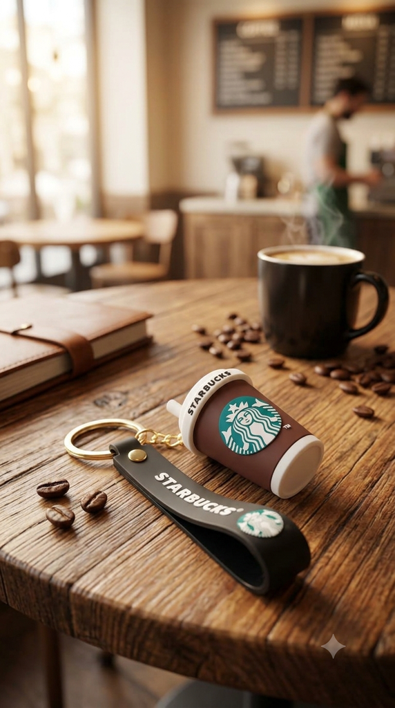 Starbucks Key Chain (Coffee Color Cup)