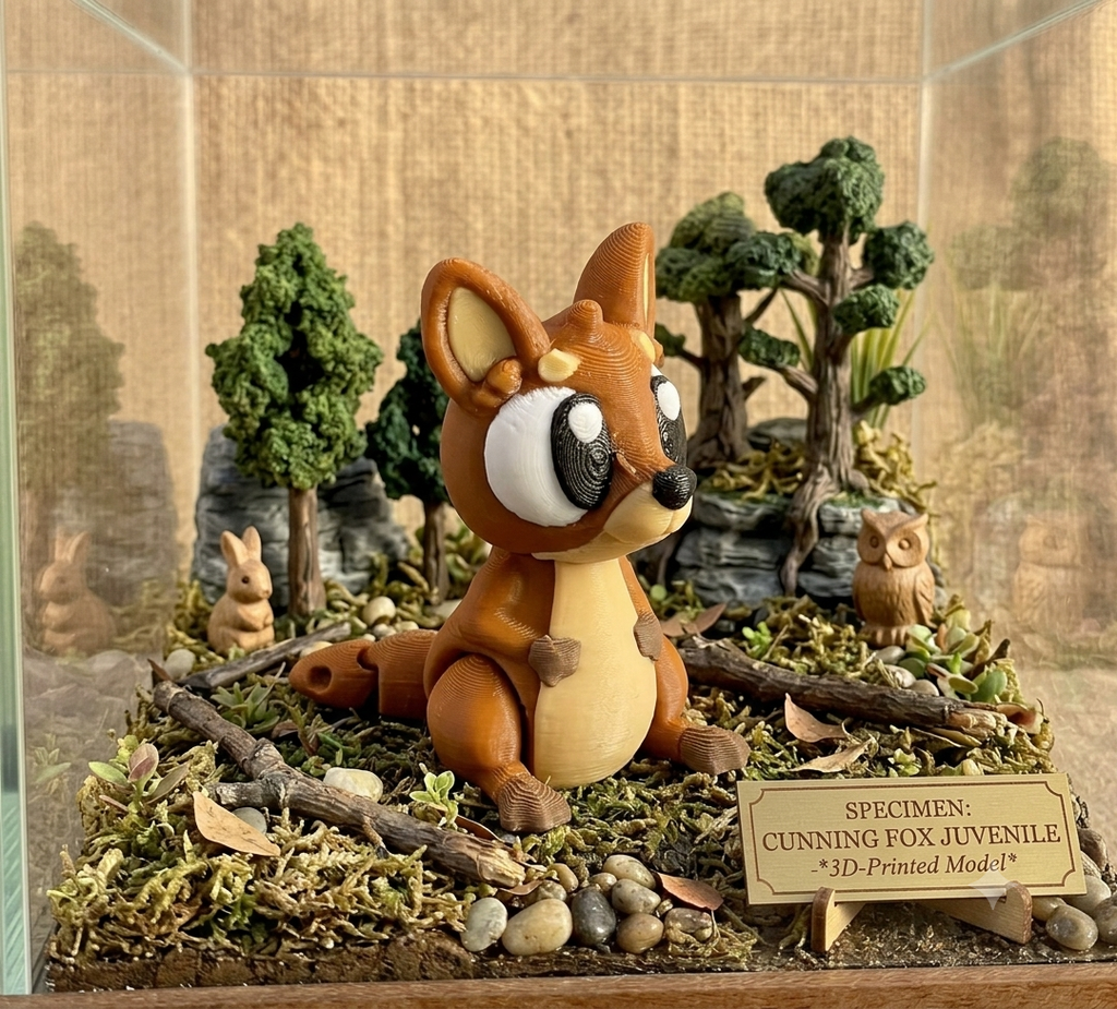3D Printed Mini Animal Toys – Articulated Pocket Pets & Collectible Figures:- Kangaroo